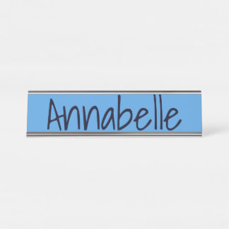 Porte-nom Pour Bureau Bleu de Cornflower
