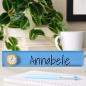 Porte-nom Pour Bureau Bleu de Cornflower