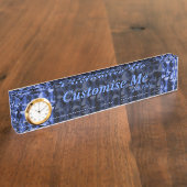 Porte-nom Pour Bureau Bleu électromagnétique à rayons X (Taille)