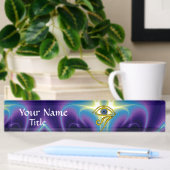 Porte-nom Pour Bureau BLEU TALISMAN, violet violet bleu