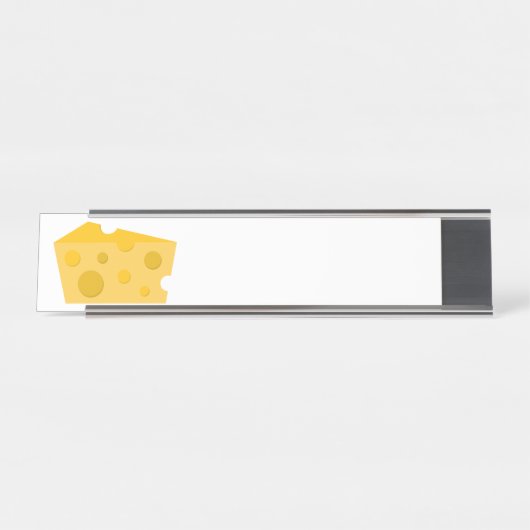Porte-nom Pour Bureau Bloc de fromage (Devant)