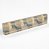 Porte-nom Pour Bureau Blue Bikini Beach Sand Thunder_Cove