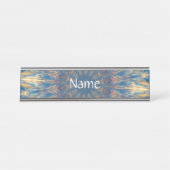 Porte-nom Pour Bureau Blue Chakra Kaleidoscope Thunder_Cove (Devant)