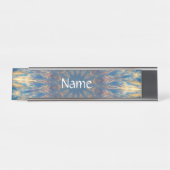 Porte-nom Pour Bureau Blue Chakra Kaleidoscope Thunder_Cove (Devant)