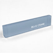Porte-nom Pour Bureau Blue Crane bleu color