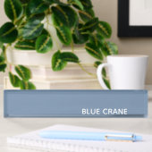 Porte-nom Pour Bureau Blue Crane bleu color