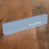 Porte-nom Pour Bureau Blue Crane bleu color (Taille)