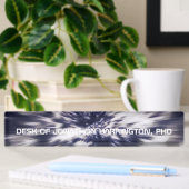 Porte-nom Pour Bureau Blue Sci-Fi Professionnel