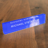 Porte-nom Pour Bureau Blue Sky Unique Chic Moderne Minimal (Taille)