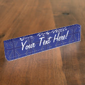 Porte-nom Pour Bureau Blues pour un drapeau britannique Union Jack (Taille)