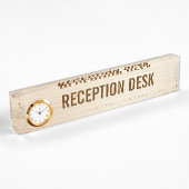 Porte-nom Pour Bureau Bois