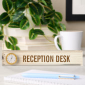 Porte-nom Pour Bureau Bois