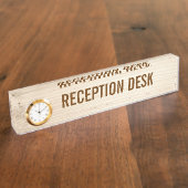 Porte-nom Pour Bureau Bois (Taille)