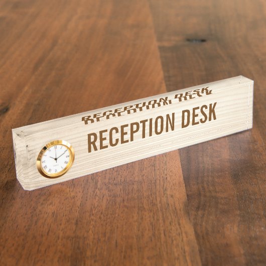 Porte-nom Pour Bureau Bois (Taille)