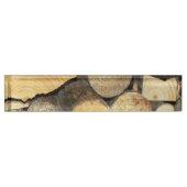 Porte-nom Pour Bureau bois (Devant)