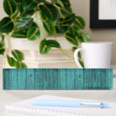 Porte-nom Pour Bureau bois bleu