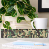 Porte-nom Pour Bureau Bois de Camouflage