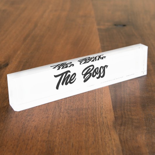 Porte-nom Pour Bureau Boîtes de script en gras (Taille)