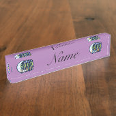 Porte-nom Pour Bureau Bonne nuit Croissant Lune Thunder_Cove (Taille)