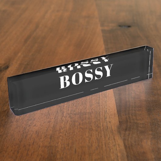 Porte-nom Pour Bureau Bossy (Taille)