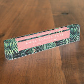 Porte-nom Pour Bureau Botanique tropicale (Taille)