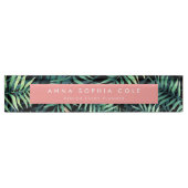 Porte-nom Pour Bureau Botanique tropicale (Devant)