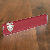 Porte-nom Pour Bureau Bouclier et épées (Taille)