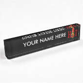 Porte-nom Pour Bureau Bouteille de sauce chaude