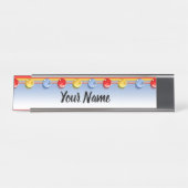 Porte-nom Pour Bureau Boutons de verre (Devant)