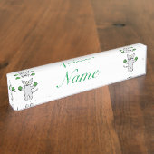 Porte-nom Pour Bureau Boxe Kitten avec Mittens Thunder_Cove (Taille)