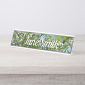 Porte-nom Pour Bureau Branche of Dogwood Blossoms Spring Trees (Devant)