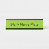 Porte-nom Pour Bureau Brat vert uni (Devant)