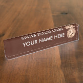 Porte-nom Pour Bureau Bronze (Taille)