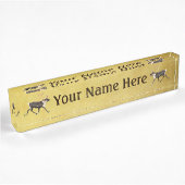 Porte-nom Pour Bureau Bull Caribou