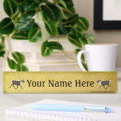 Porte-nom Pour Bureau Bull Caribou