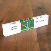 Porte-nom Pour Bureau Bureau acrylique de l'enseignant scientifique Plaq (Taille)