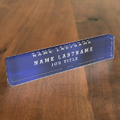 Porte-nom Pour Bureau Bureau bleu marine professionnel élégant (Taille)