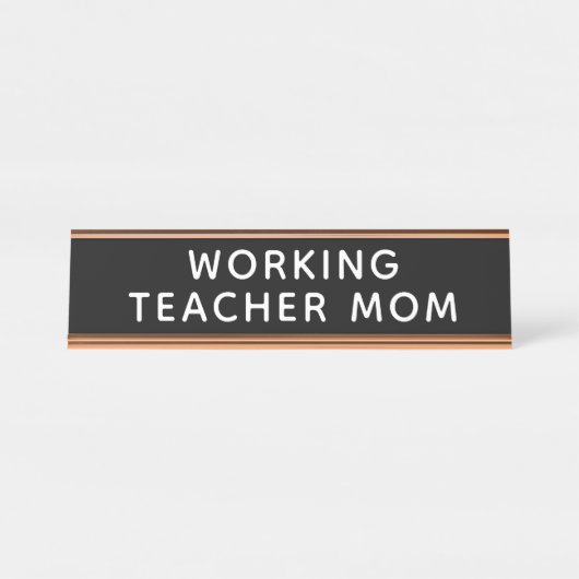 Porte-nom Pour Bureau Bureau de la mère de l'enseignant de travail (Devant)