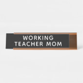 Porte-nom Pour Bureau Bureau de la mère de l'enseignant de travail (Devant)