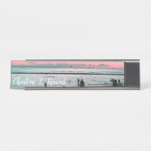 Porte-nom Pour Bureau Bureau de plage Tropical Hawaii Nom Plate (Devant)