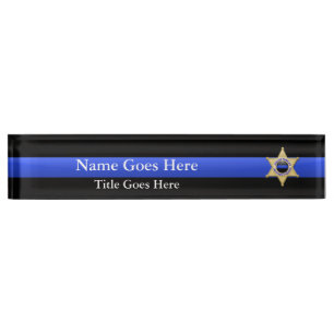 Porte-nom Pour Bureau Bureau d'insigne de l'adjoint Star Brothers