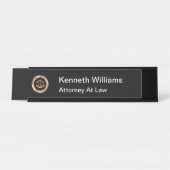 Porte-nom Pour Bureau Bureau du Procureur général (Devant)