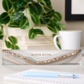 Porte-nom Pour Bureau Bureau en marbre de pierre