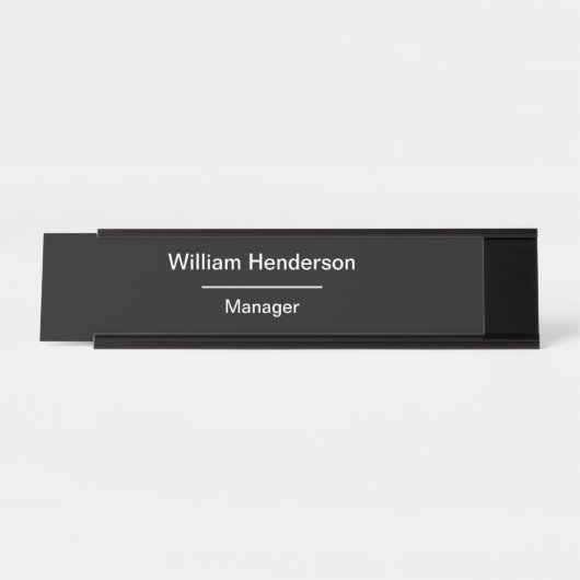 Porte-nom Pour Bureau Bureau moderne simple de gestion (Devant)