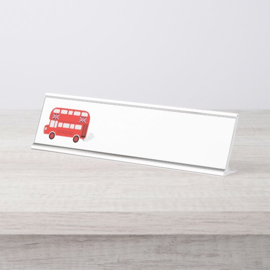 Porte-nom Pour Bureau Bus de Londres (Devant)