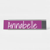 Porte-nom Pour Bureau Byzantium Purple (Devant)