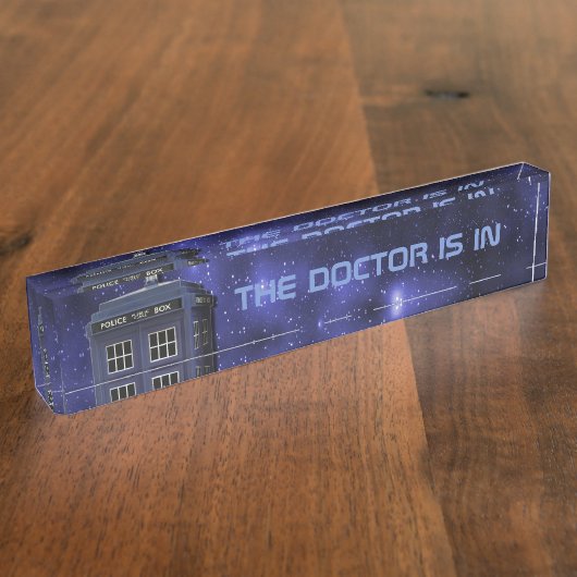 Porte-nom Pour Bureau Cabine téléphonique de police (Taille)