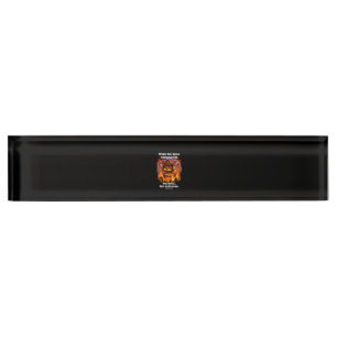 Porte-nom Pour Bureau Cadeau de pompier  Quand vous traversez le feu