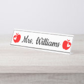 Porte-nom Pour Bureau Cadeau d'enseignement personnalisé pour enseignant (Devant)