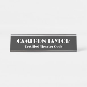 Porte-nom Pour Bureau Cadeau drôle personnalisé pour amateurs de théâtre